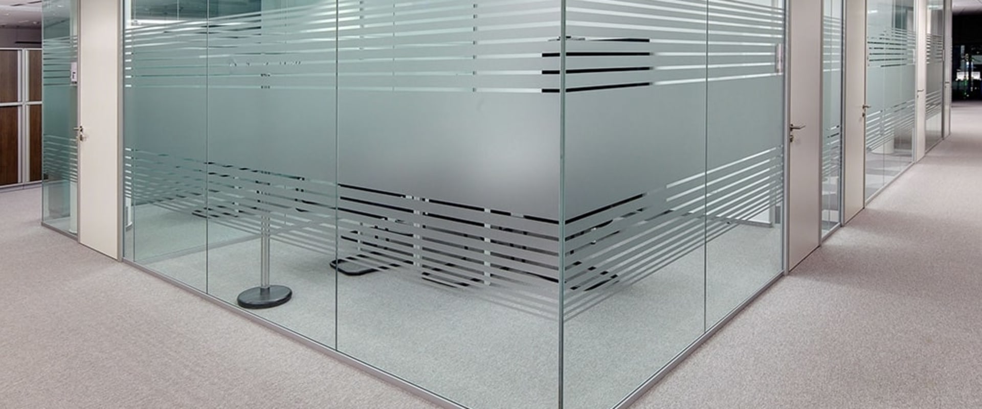 What is the glass partition called?