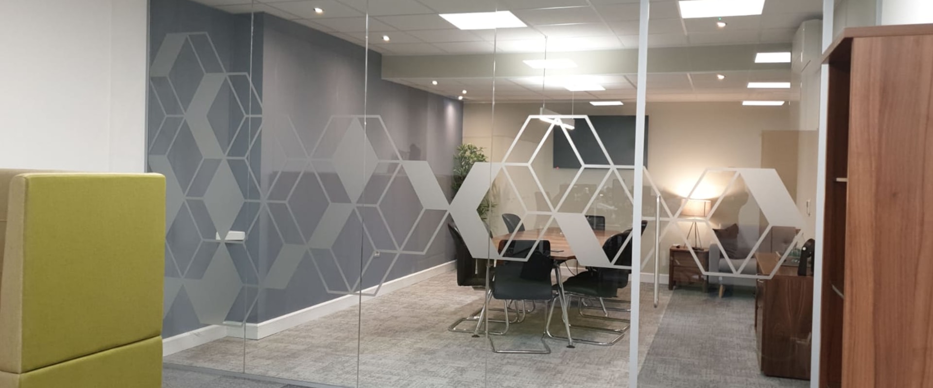 What is wall partitioning in a high rise office setting?