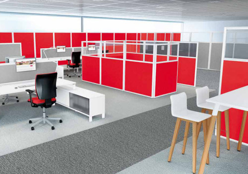 What is a partitioned office layout?